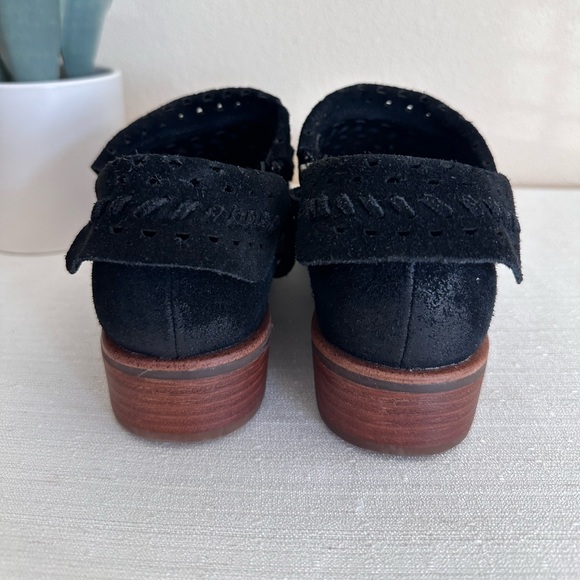 New Sofft Suede Lazer Cutout Leather Distracted Booties Women’s 8.5M - Picture 13 of 16